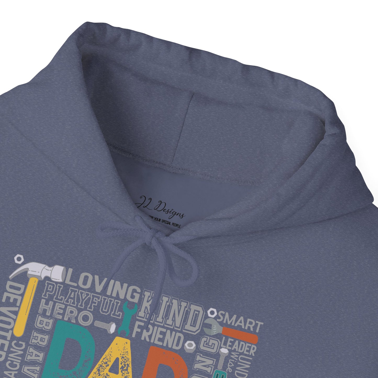 Hoodie - Dad - Handyman Dad (1) - Light Writing