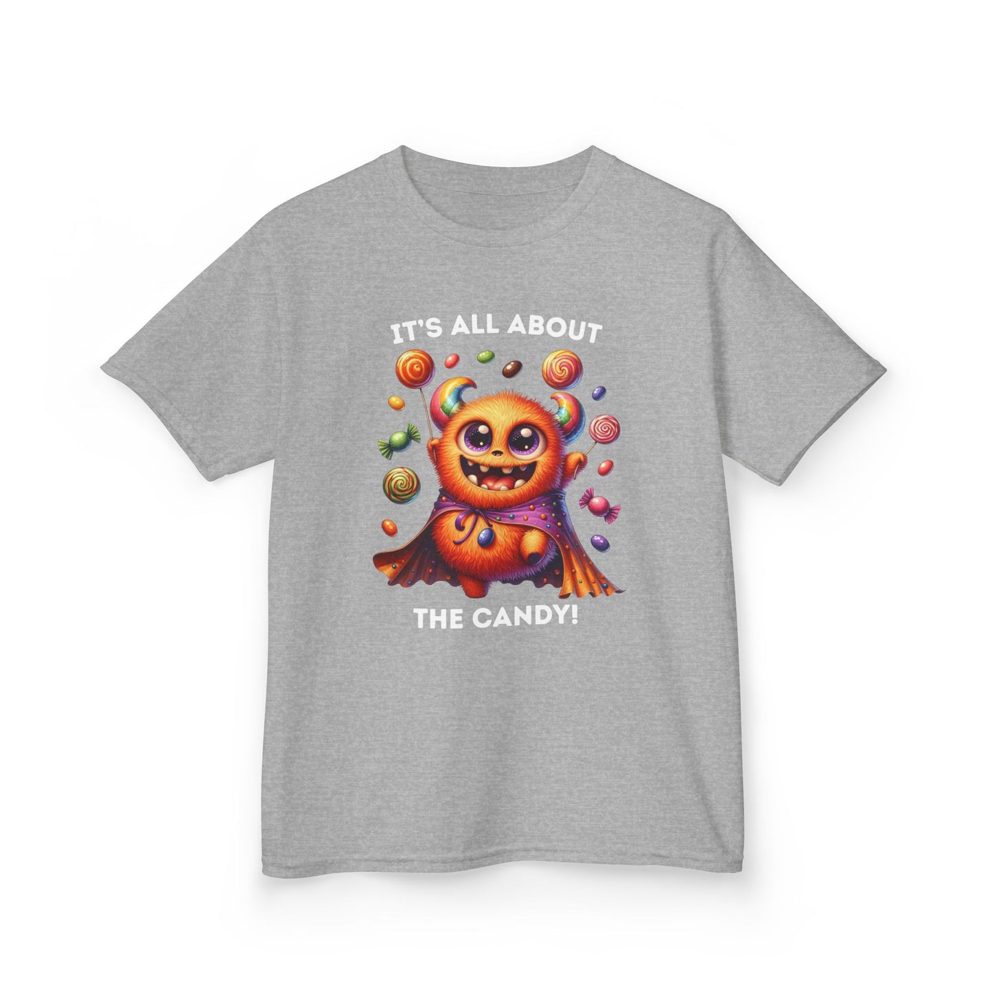 Child Tee - Halloween / Monster - It's all about the Candy! (01a)