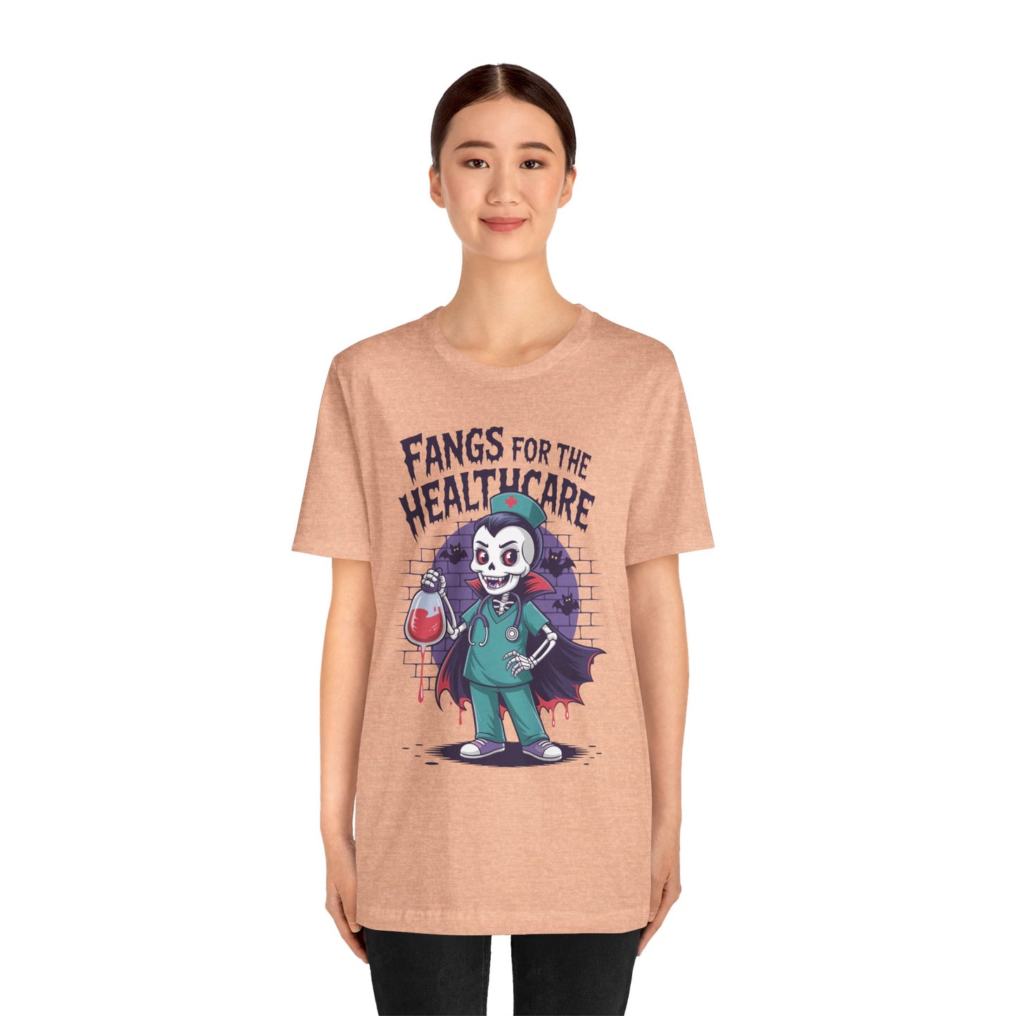 T-Shirt - Medical / Halloween - Fangs for the Healthcare (01a)