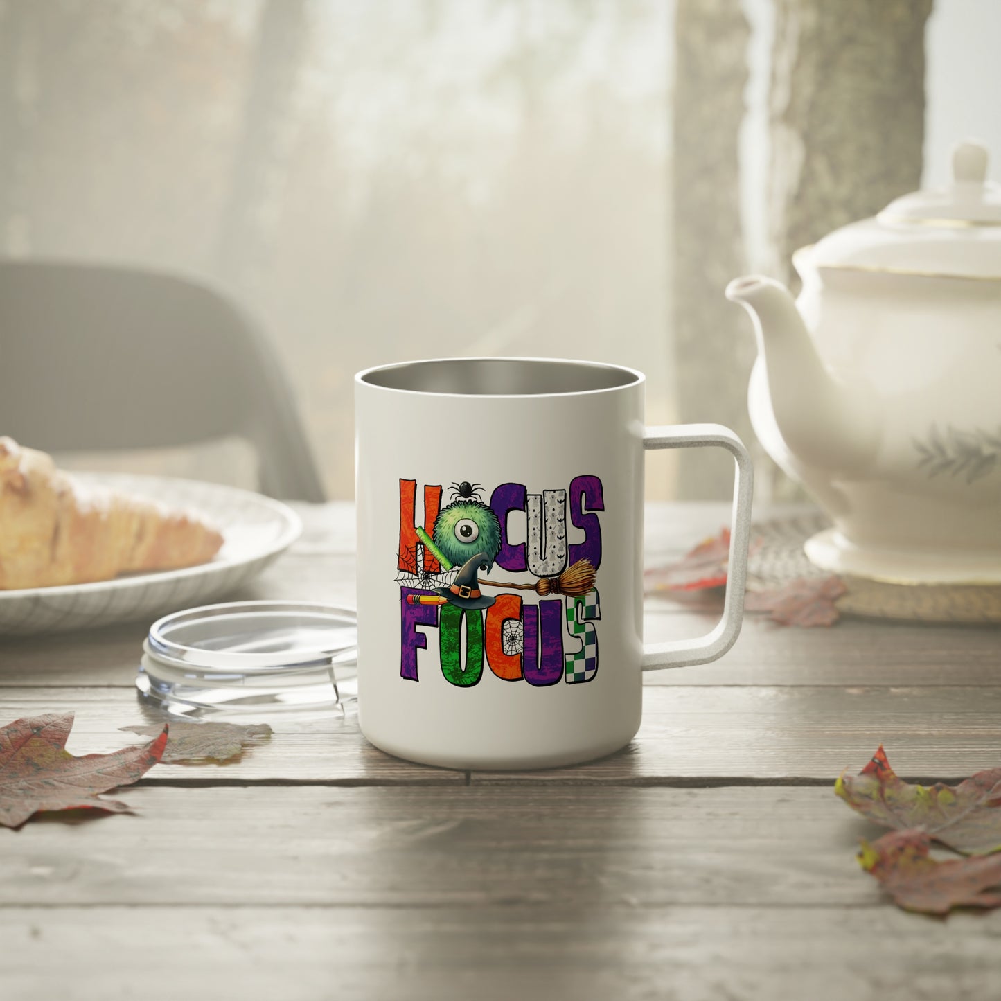 Insulated Mug - Teacher / Halloween - Fangs for the Healthcare (01a)