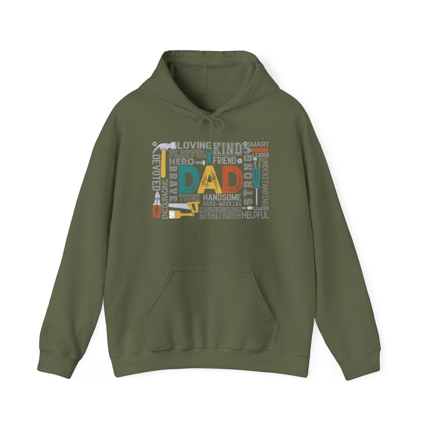Hoodie - Dad - Handyman Dad (1) - Light Writing