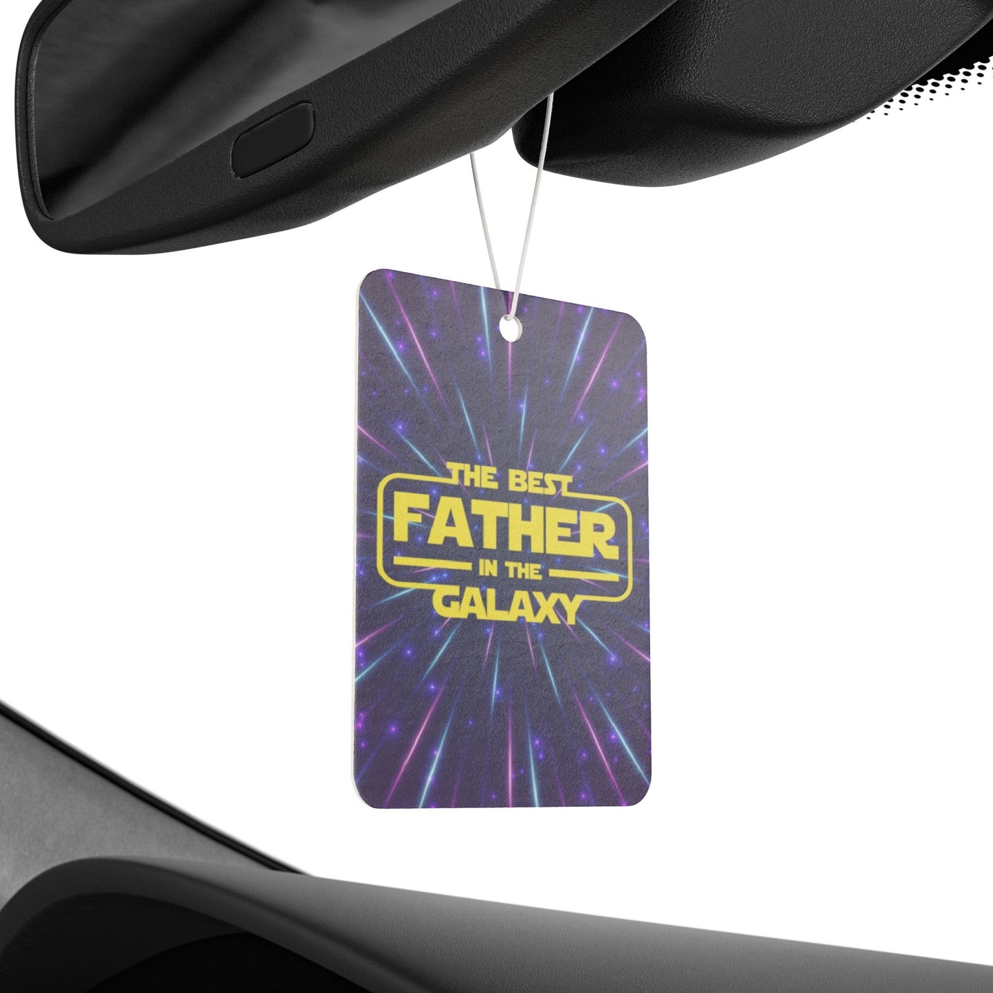 Car Air Freshener - Dad - Best Father in Galaxy (1)