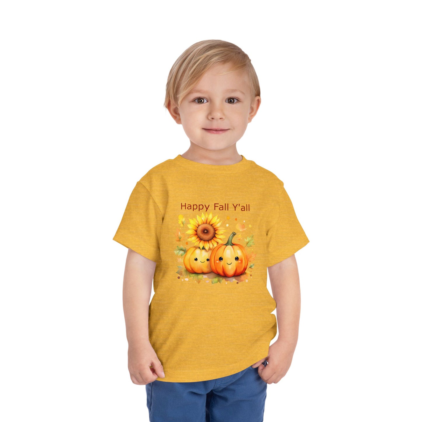 Toddler Tee - Autumn - Happy Fall Y'All (01)
