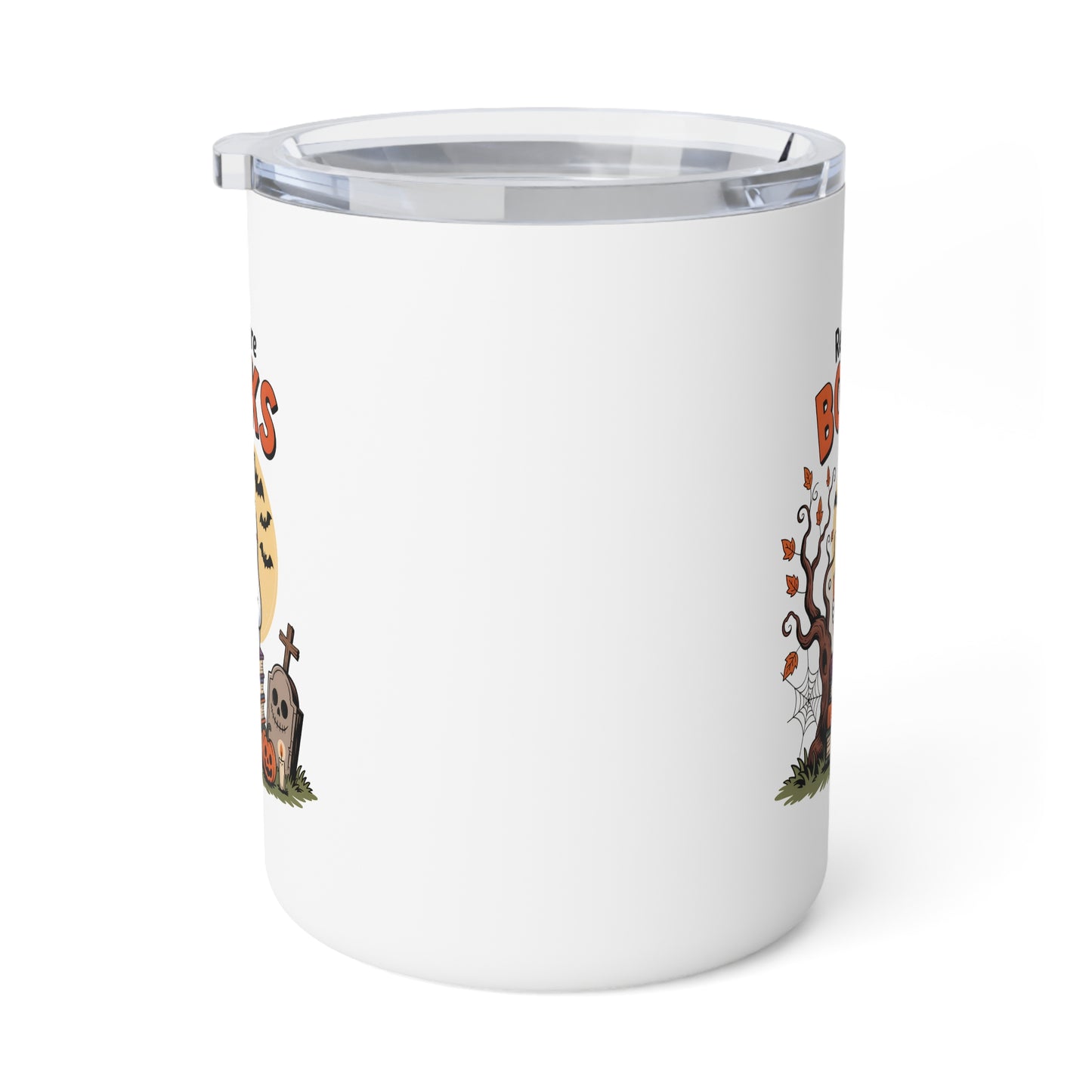 Insulated Mug - Teacher / Halloween - Read More Books (01a)