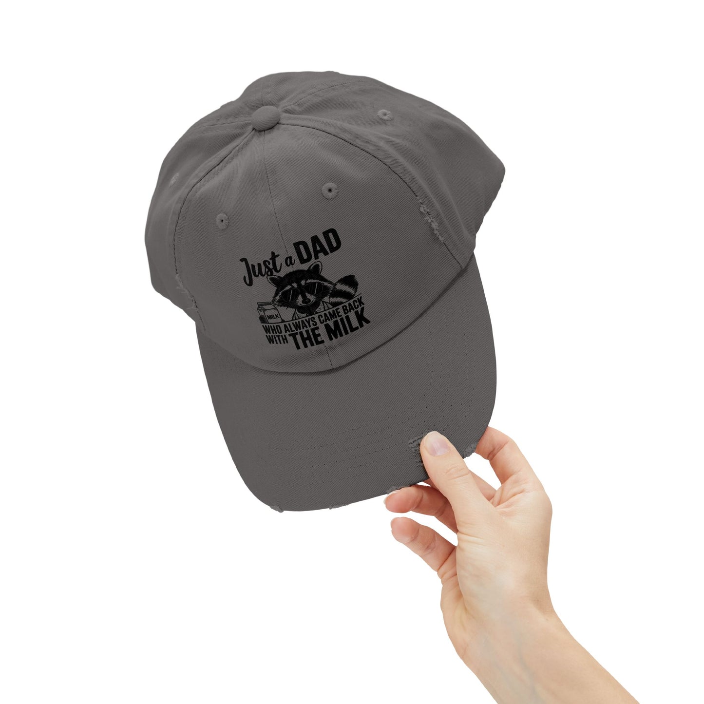 Distressed Cap - Dad / Funny - Just a dad (1)