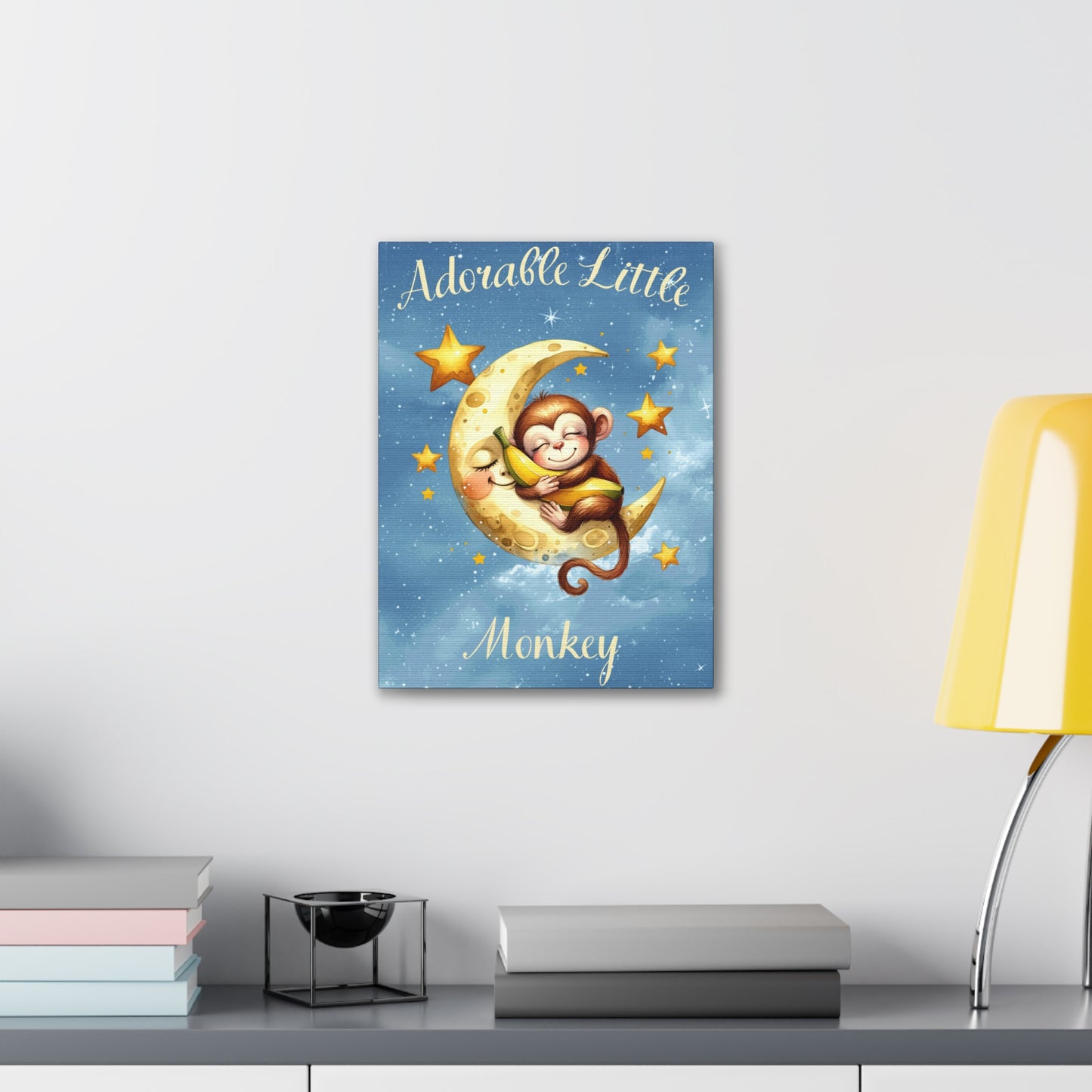 Nursery Canvas - Adorable Little Monkey