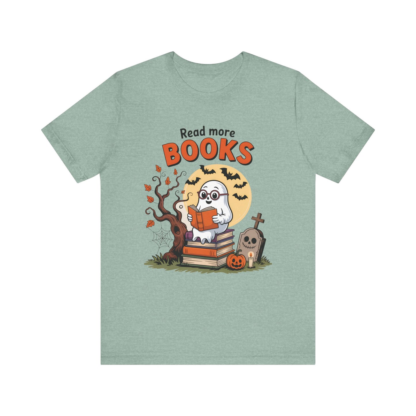 T-Shirt - Teacher / Halloween - Read More Books (01a)