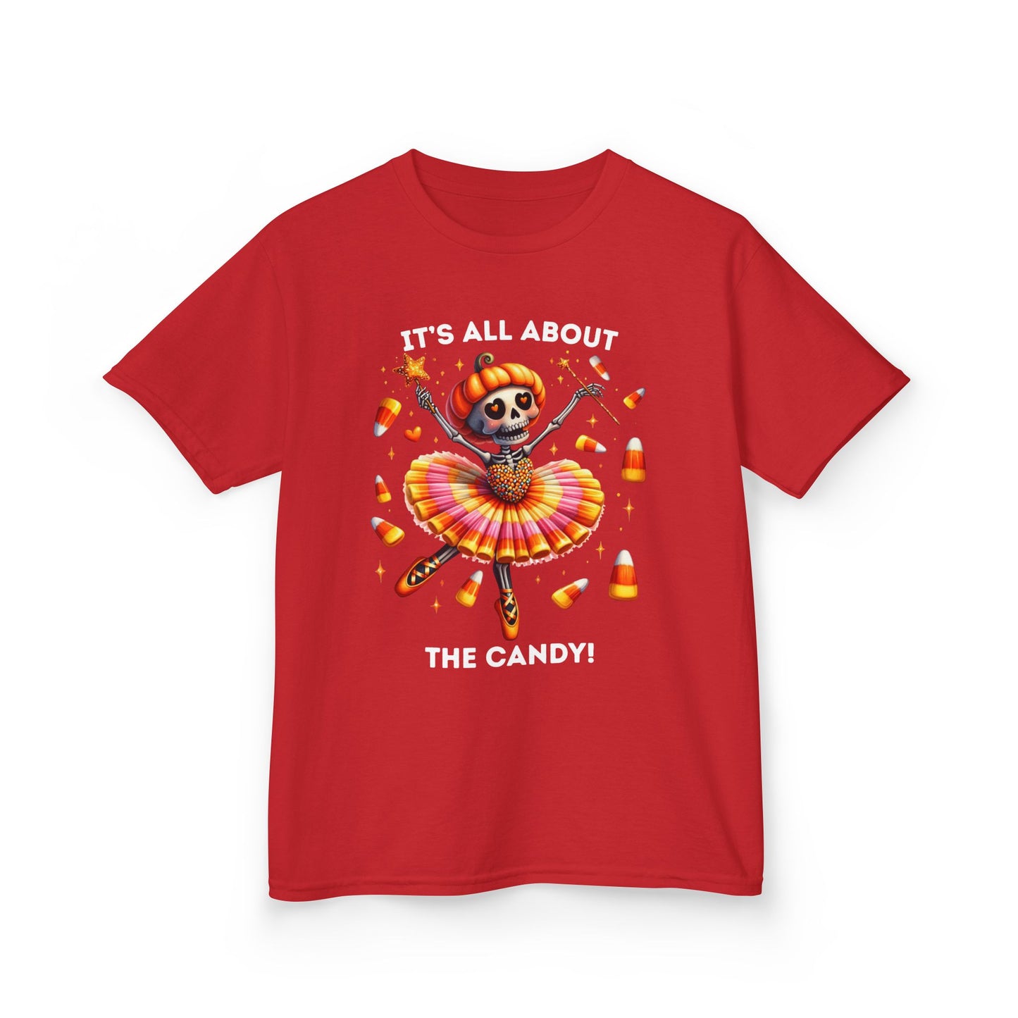 Child Tee - Halloween / Ballet Skeleton - It's all about the Candy! (02a)