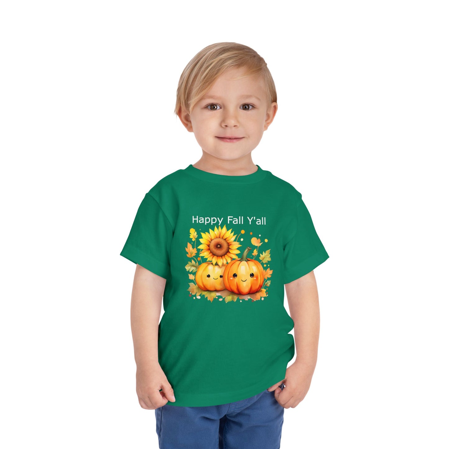 Toddler Tee - Autumn - Happy Fall Y'All (01)