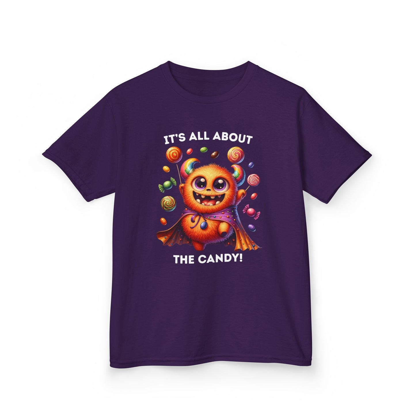 Child Tee - Halloween / Monster - It's all about the Candy! (01a)