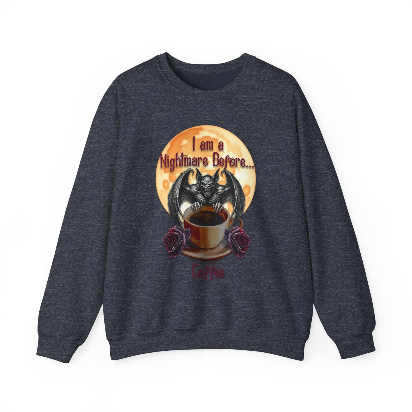 Sweatshirt - Halloween - Nightmare Before Coffee (1a) - Front Only