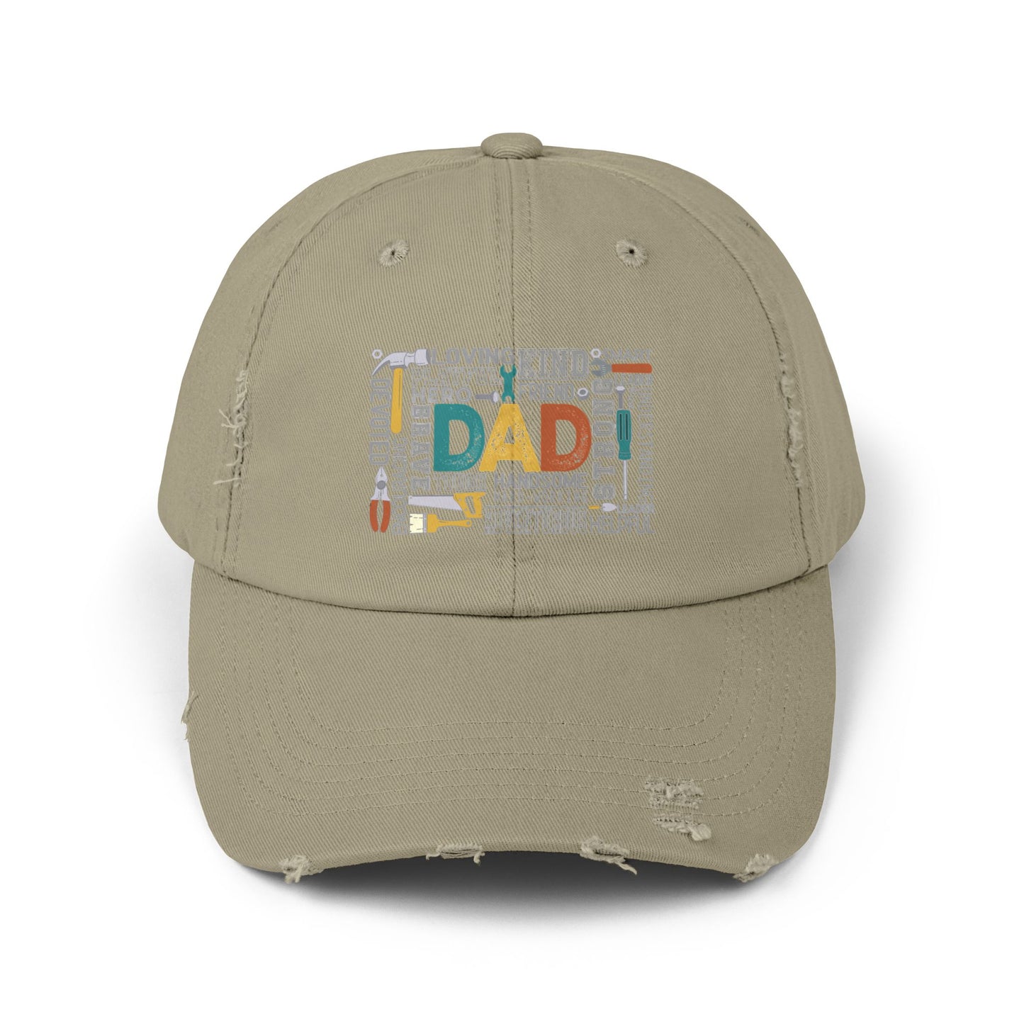 Distressed Cap - Dad - Handyman Dad (1) - Light Writing