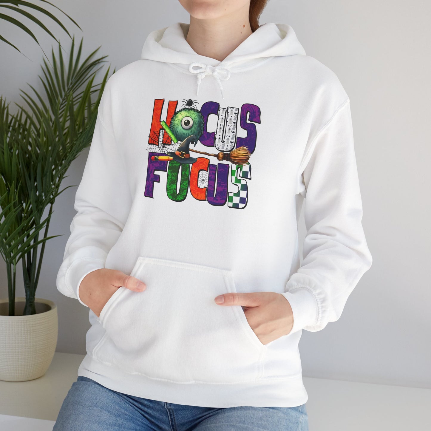 Heavy Blend Hoodie - Teacher/Halloween - Hocus Focus (01a)