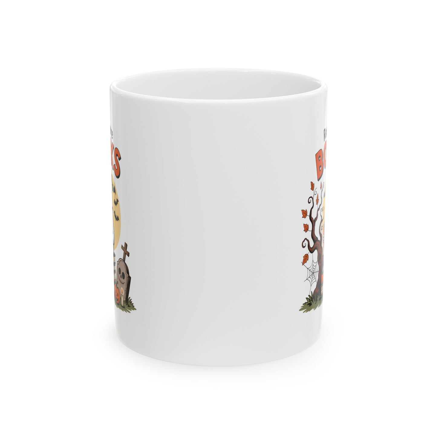 Ceramic Mug - Teacher / Halloween - Read More Books (01a)