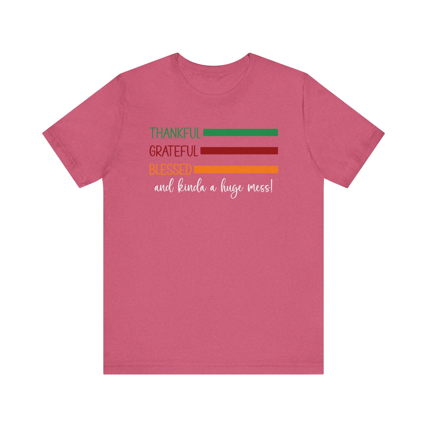 T-shirt - Christian - Thankful, Grateful, Blessed & Crazy (1a)