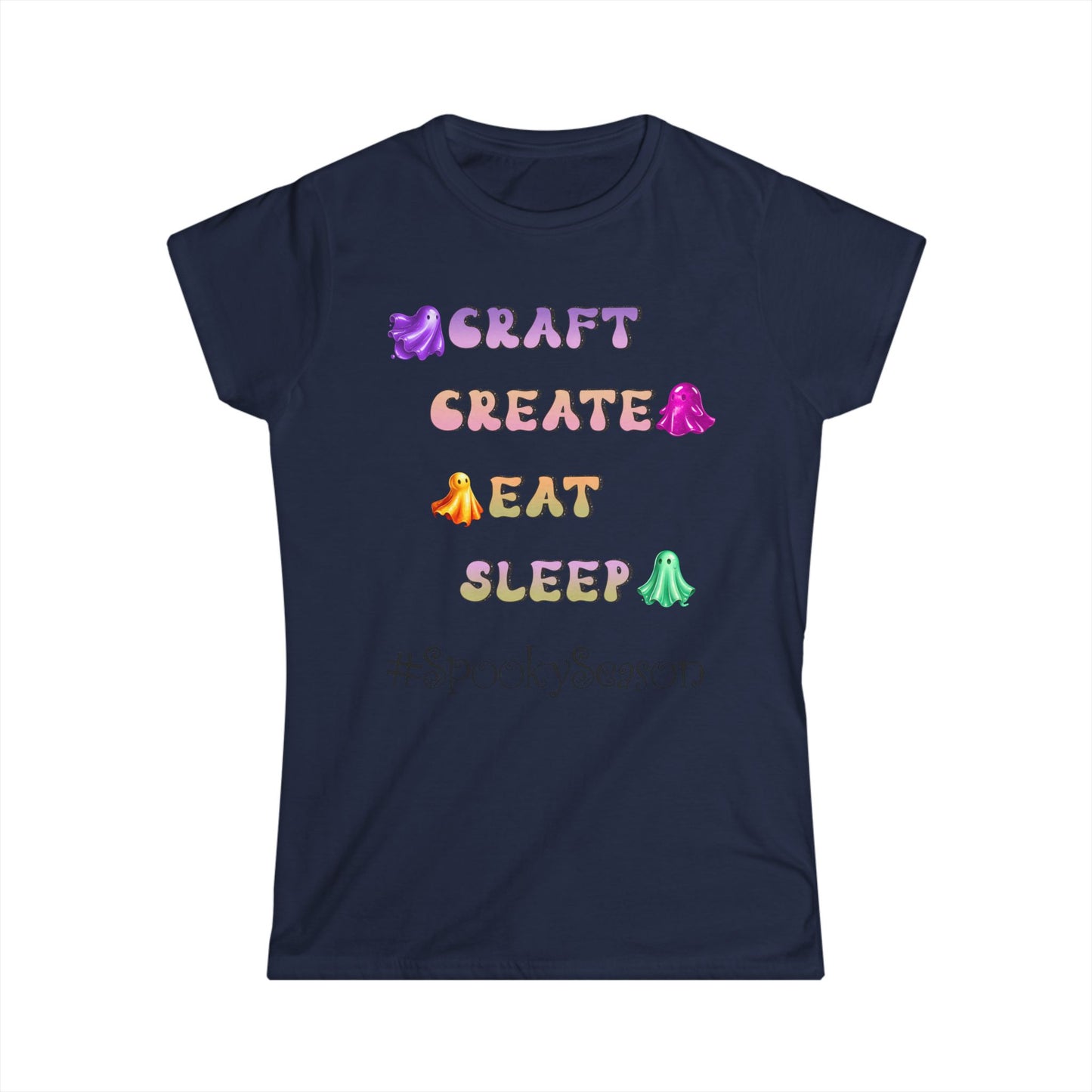 Female T-Shirt - Halloween - Craft Create Eat Sleep #spookyseason (01a)