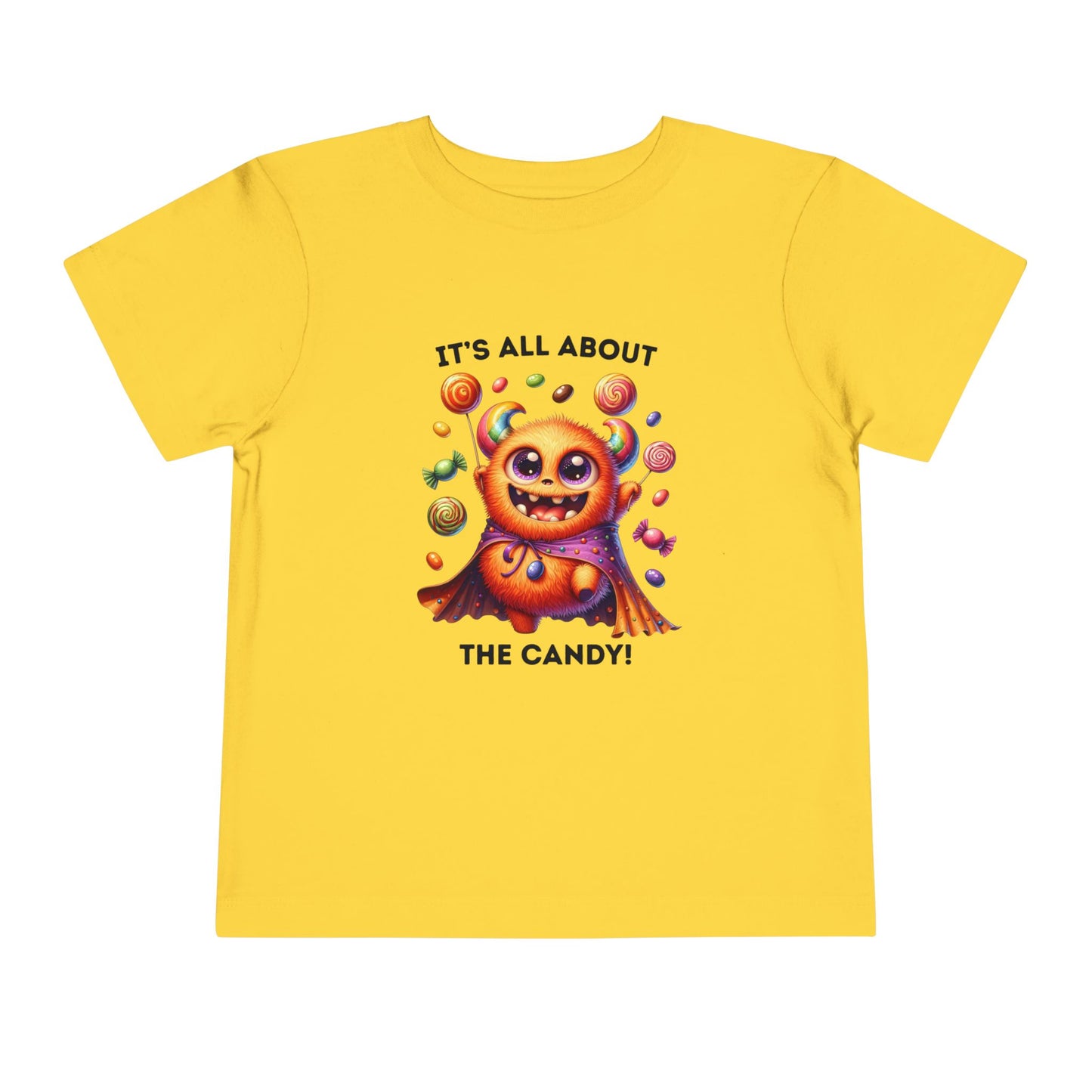 Toddler Tee - Halloween / Monster - It's all about the Candy! (01a)