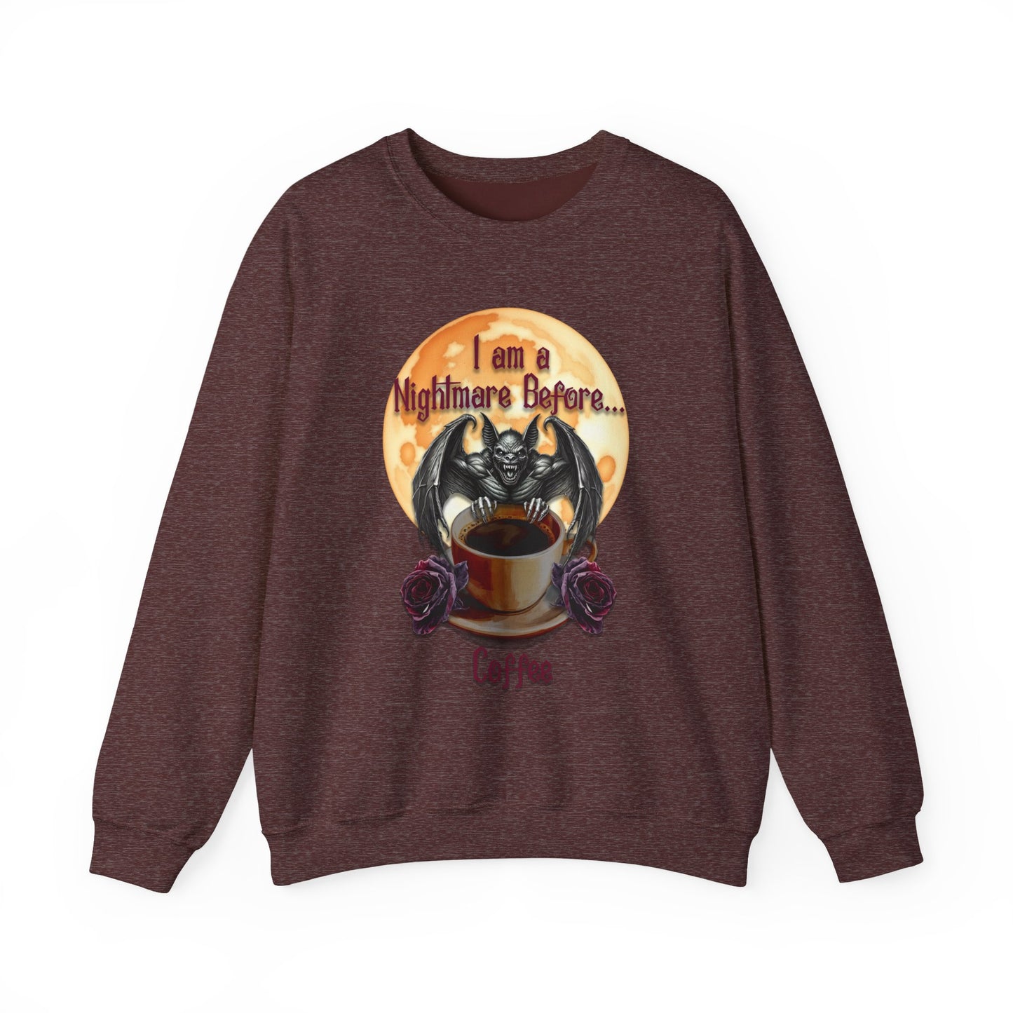Sweatshirt - Halloween - Nightmare Before Coffee (1a) - Front Only
