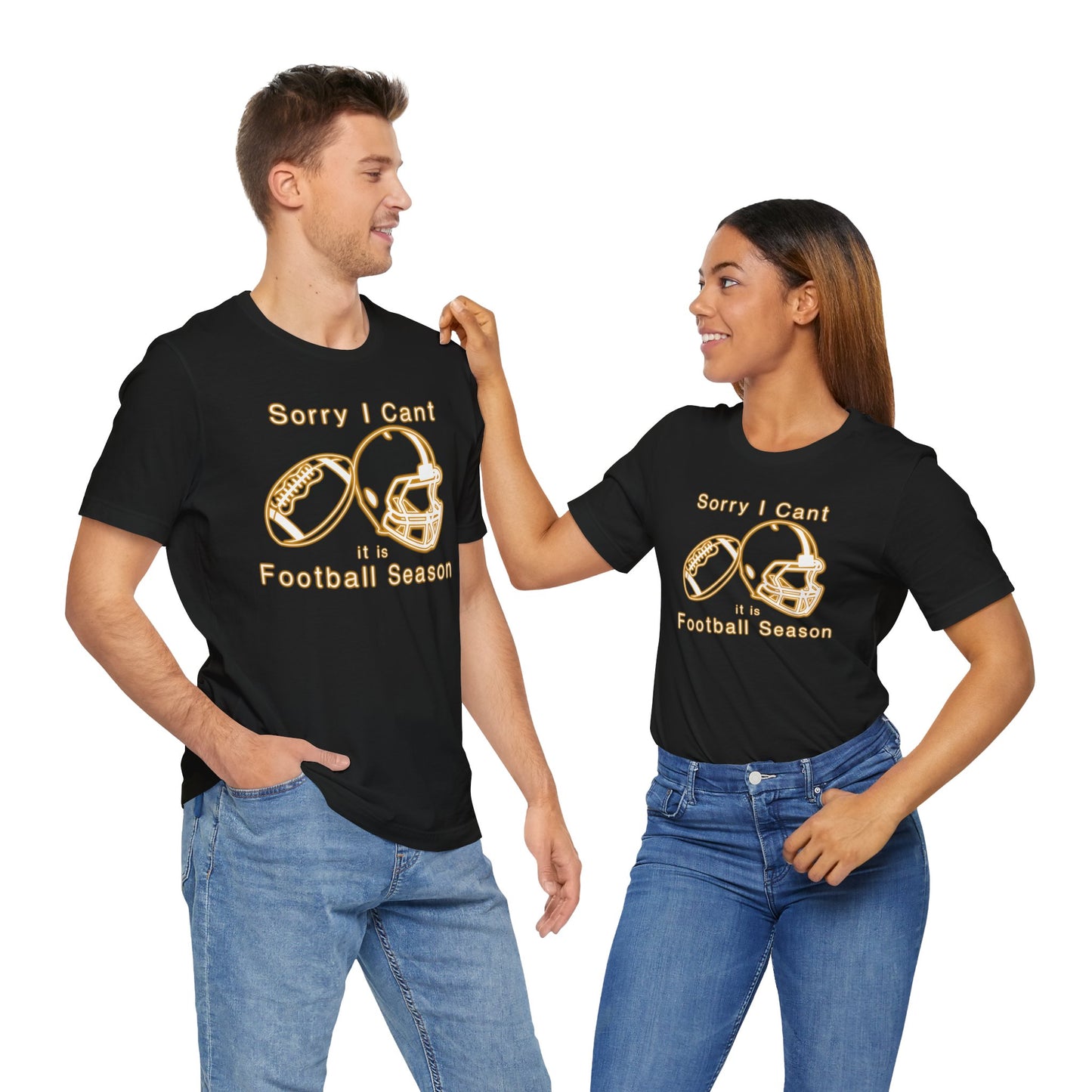 T-shirt - Football - Sorry I Cant (01g)