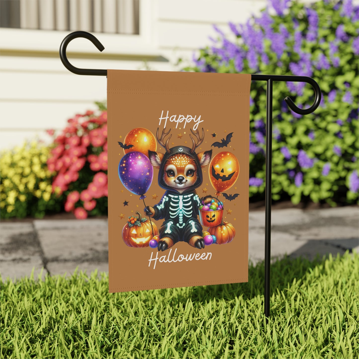 Garden Flag - Halloween - Happy Halloween (04a)