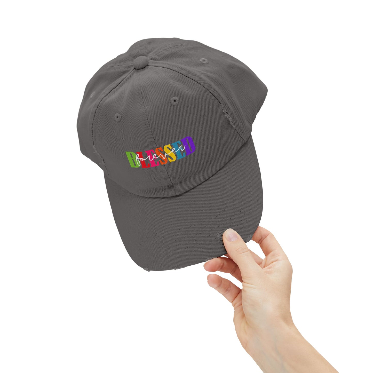 Distressed Cap - Faith - Blessed Forever (1)