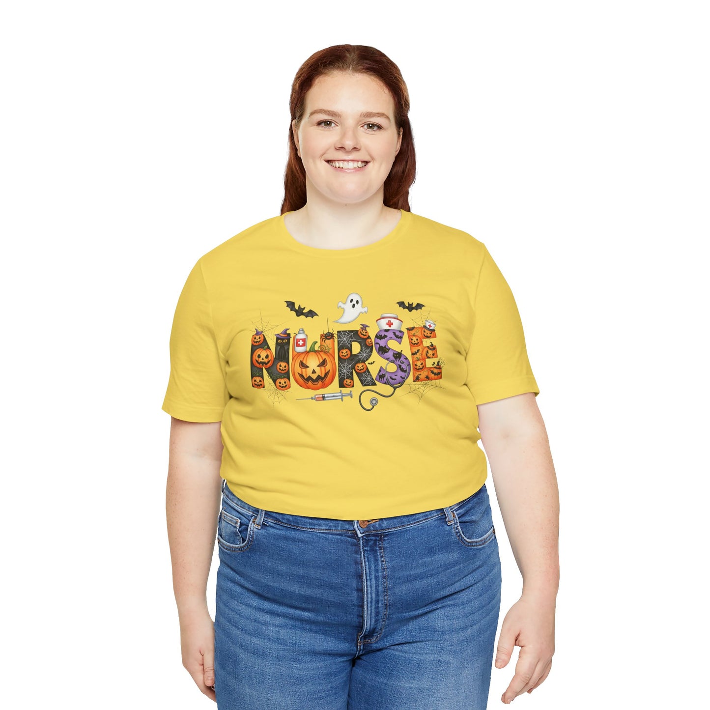 T-Shirt - Nurse / Halloween - Nurse w Halloween Decor (01a)