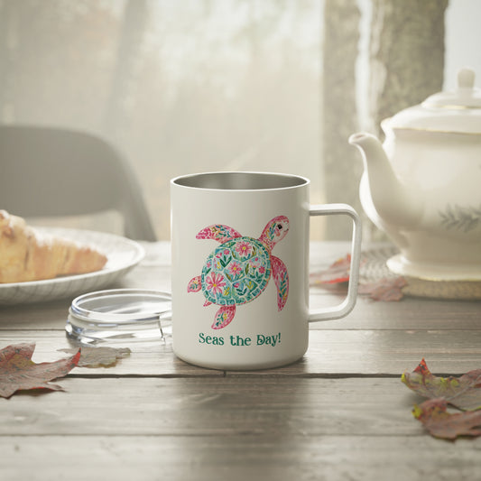 Insulated Mug - Animal - Seas the Day Turtle (01)