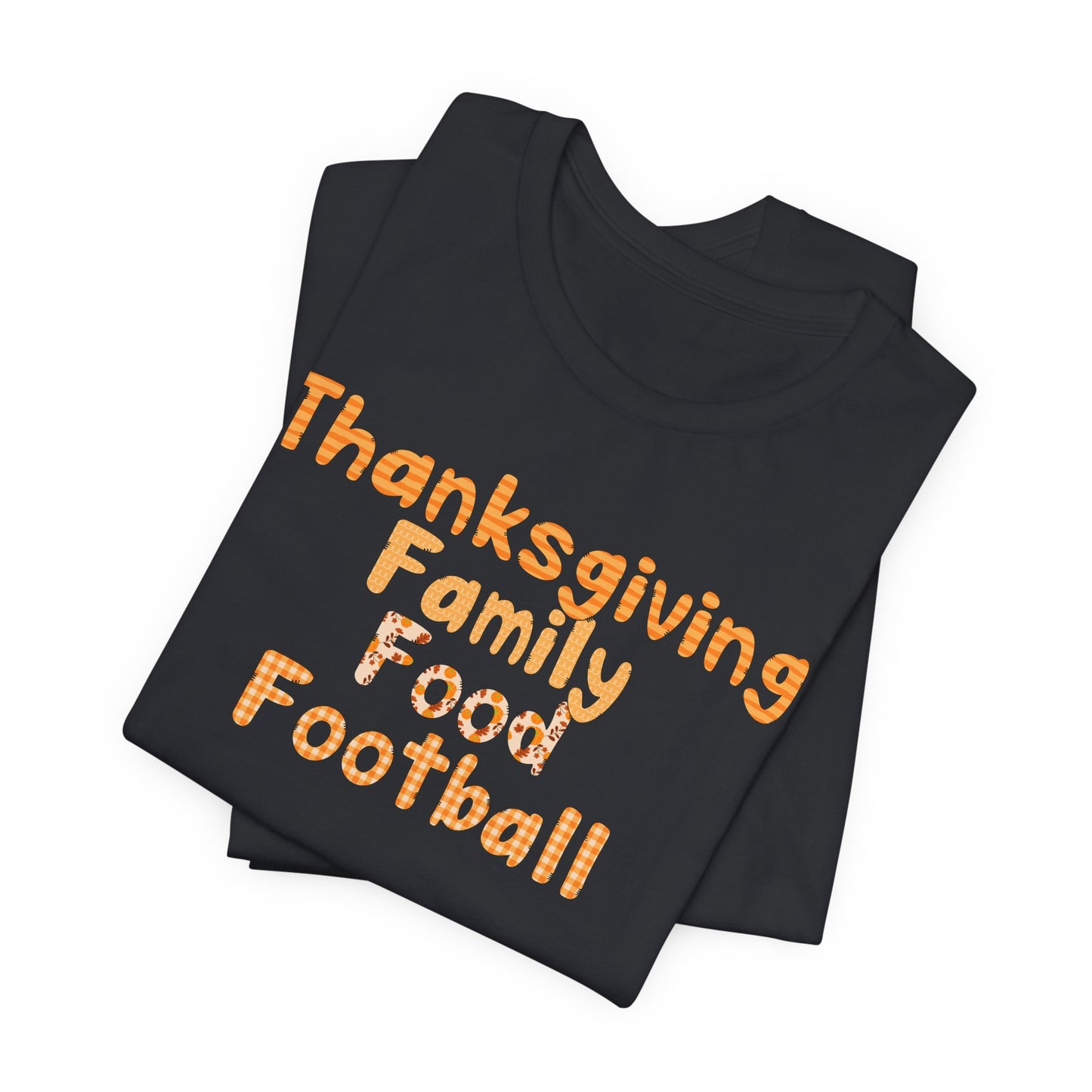 T-shirt - Thanksgiving - Family Food Football (01a)