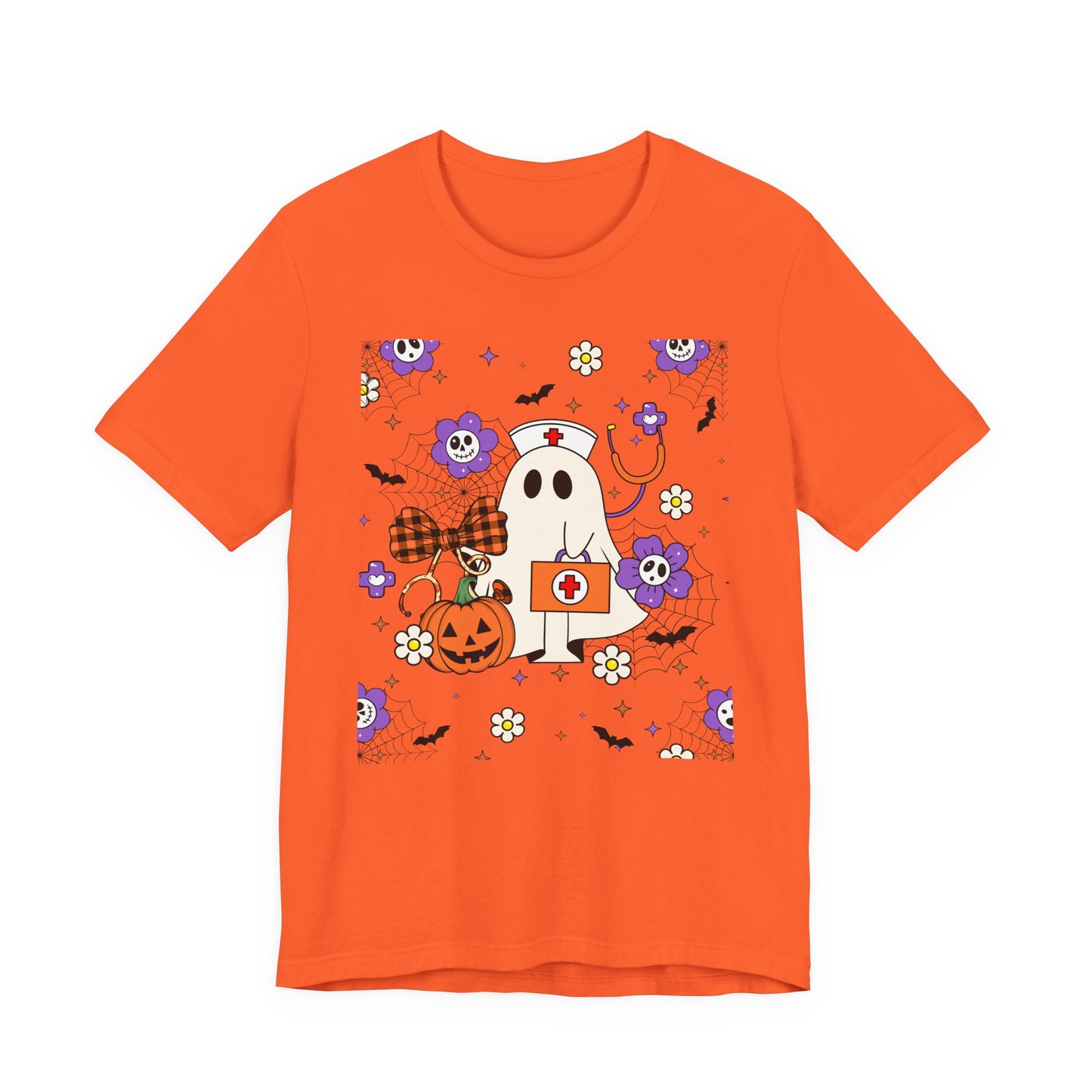 T-Shirt - Medical / Halloween Ghost with Medical Stuff (01a)