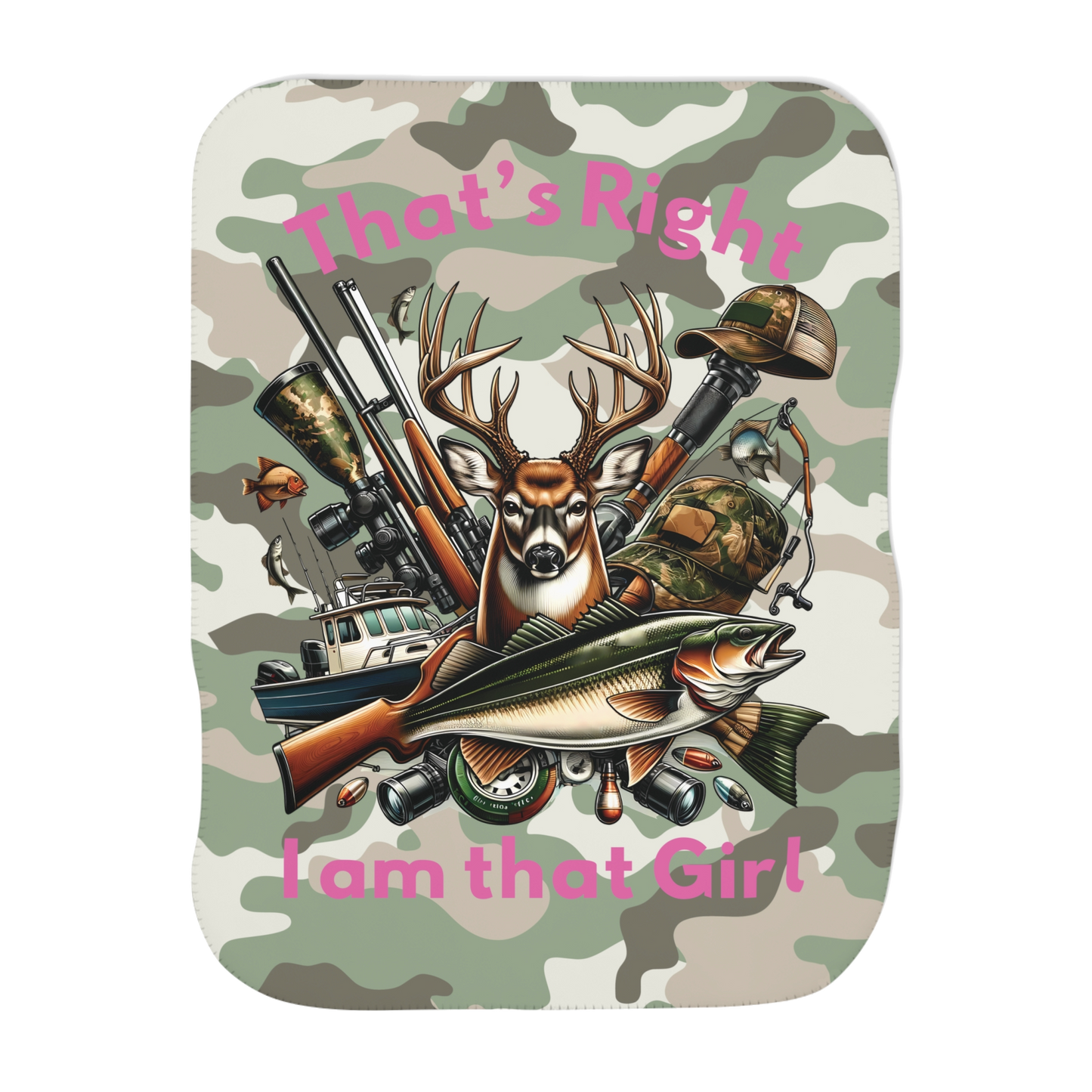 Sherpa Blanket - Hunter - I am that Girl (1)
