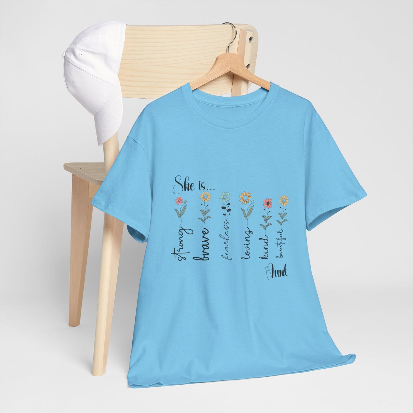 T-Shirt – Aunt - Strong, Brave, Beautiful Floral Design