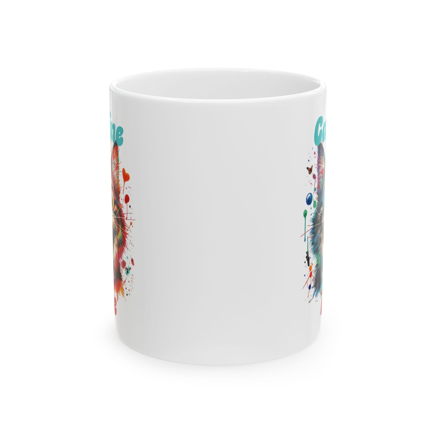 Ceramic Mug - Caffeine Time with cat (1)