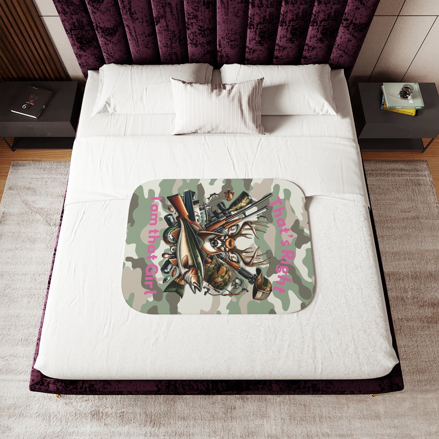 Sherpa Blanket - Hunter - I am that Girl (1)