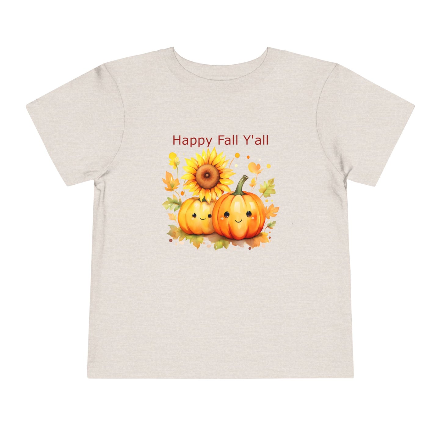Toddler Tee - Autumn - Happy Fall Y'All (01)