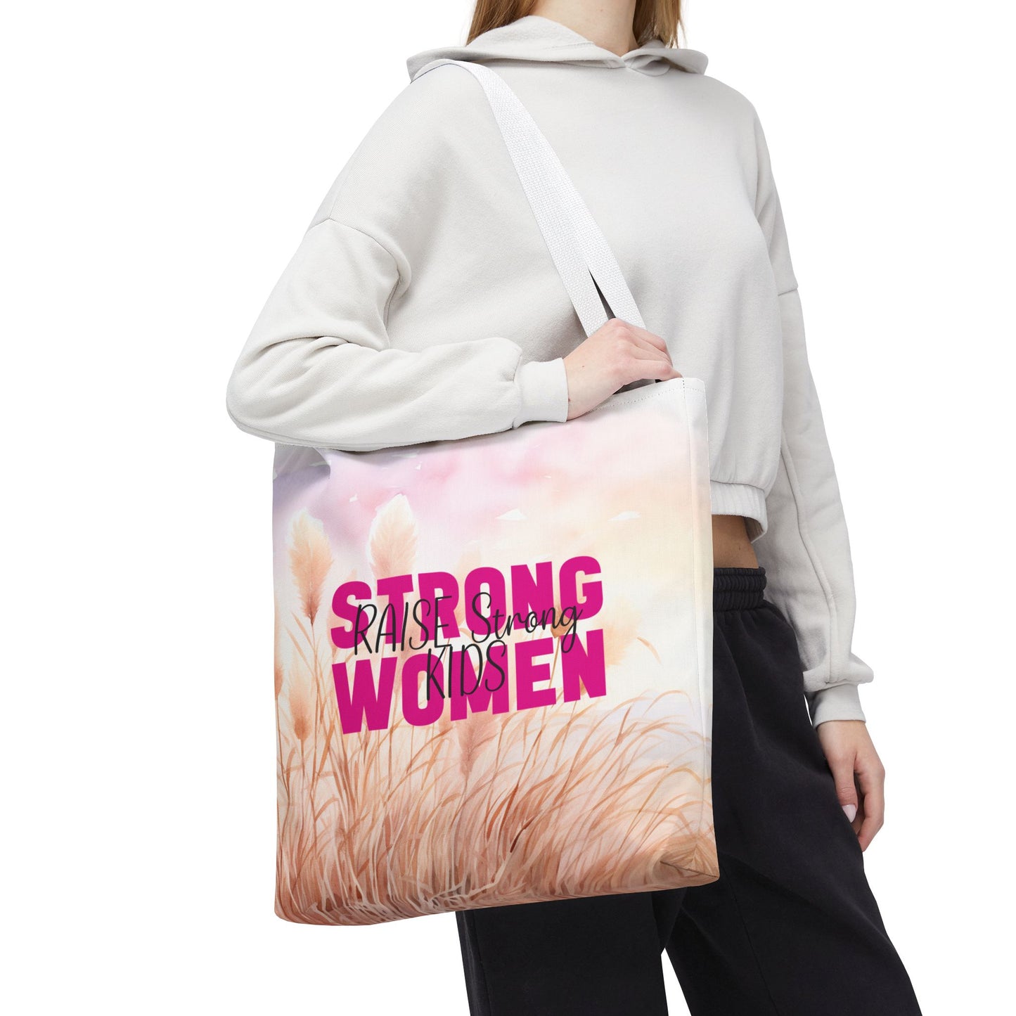 Tote Bag - Mom - Strong Women Raise Strong Kids (1)