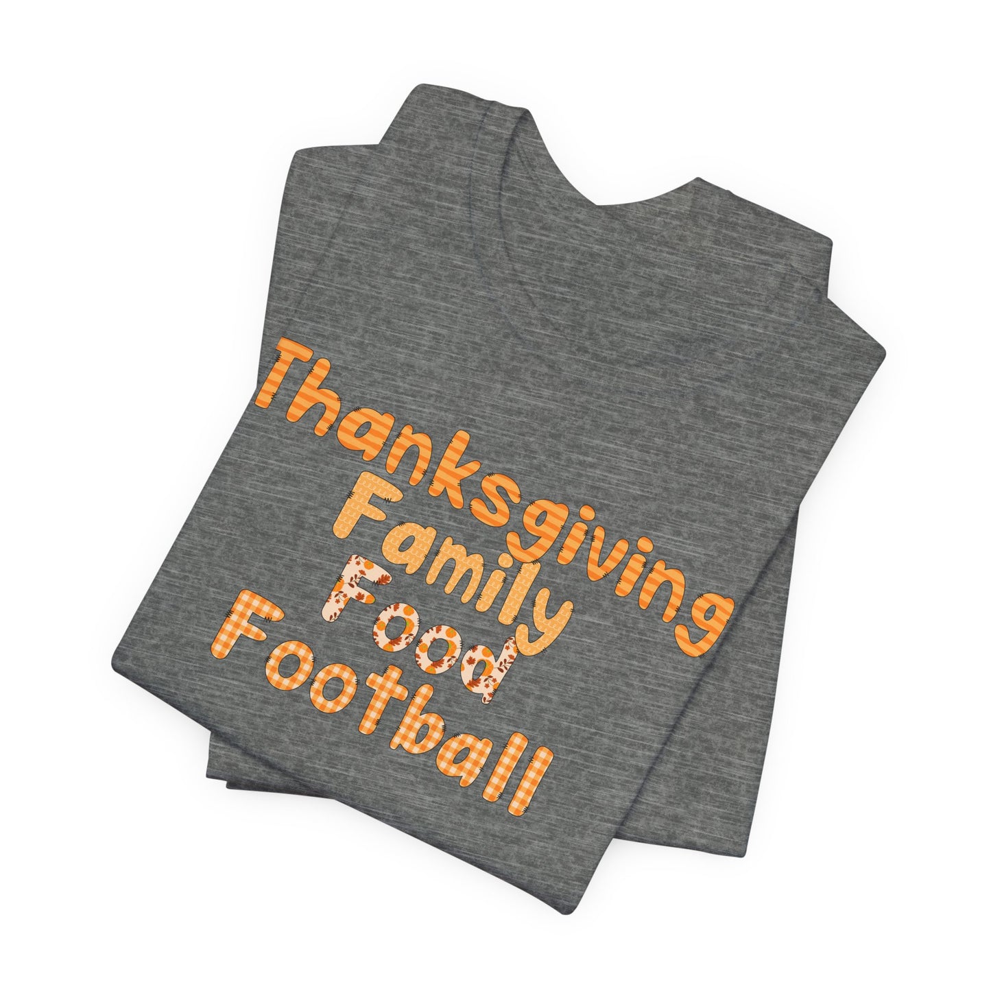 T-shirt - Thanksgiving - Family Food Football (01a)