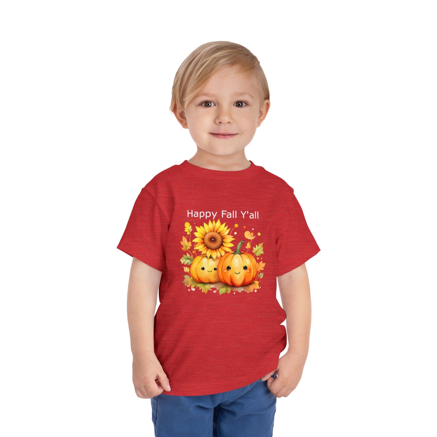 Toddler Tee - Autumn - Happy Fall Y'All (01)