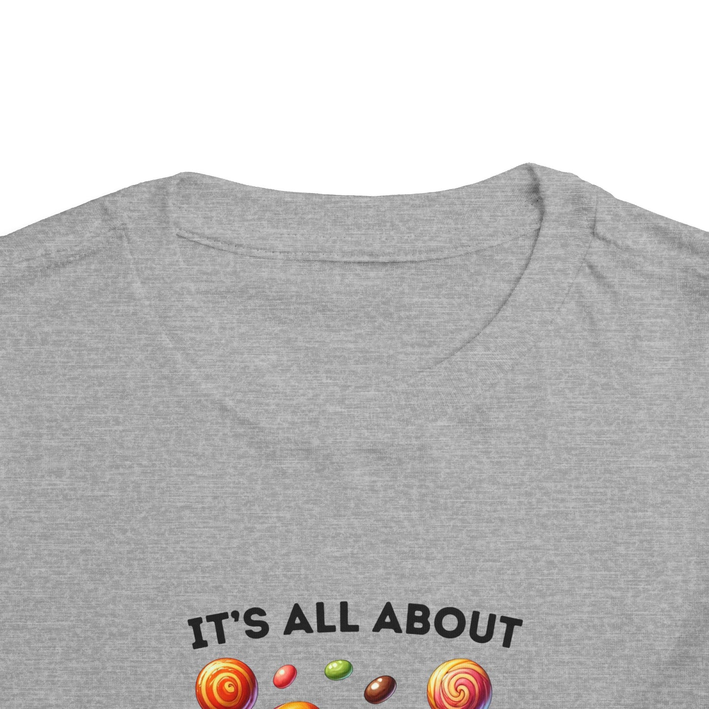 Toddler Tee - Halloween / Monster - It's all about the Candy! (01a)