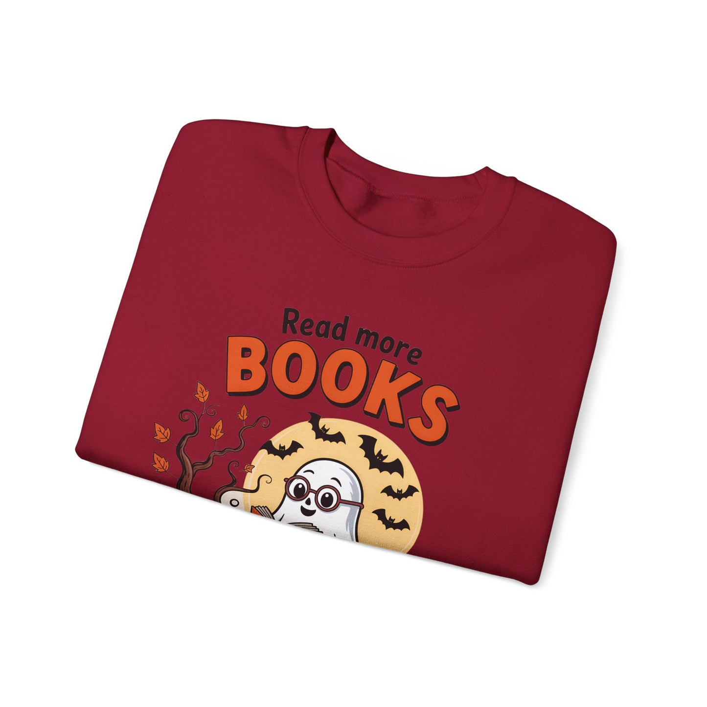 Sweatshirt - Teacher / Halloween - Read More Books (1a)
