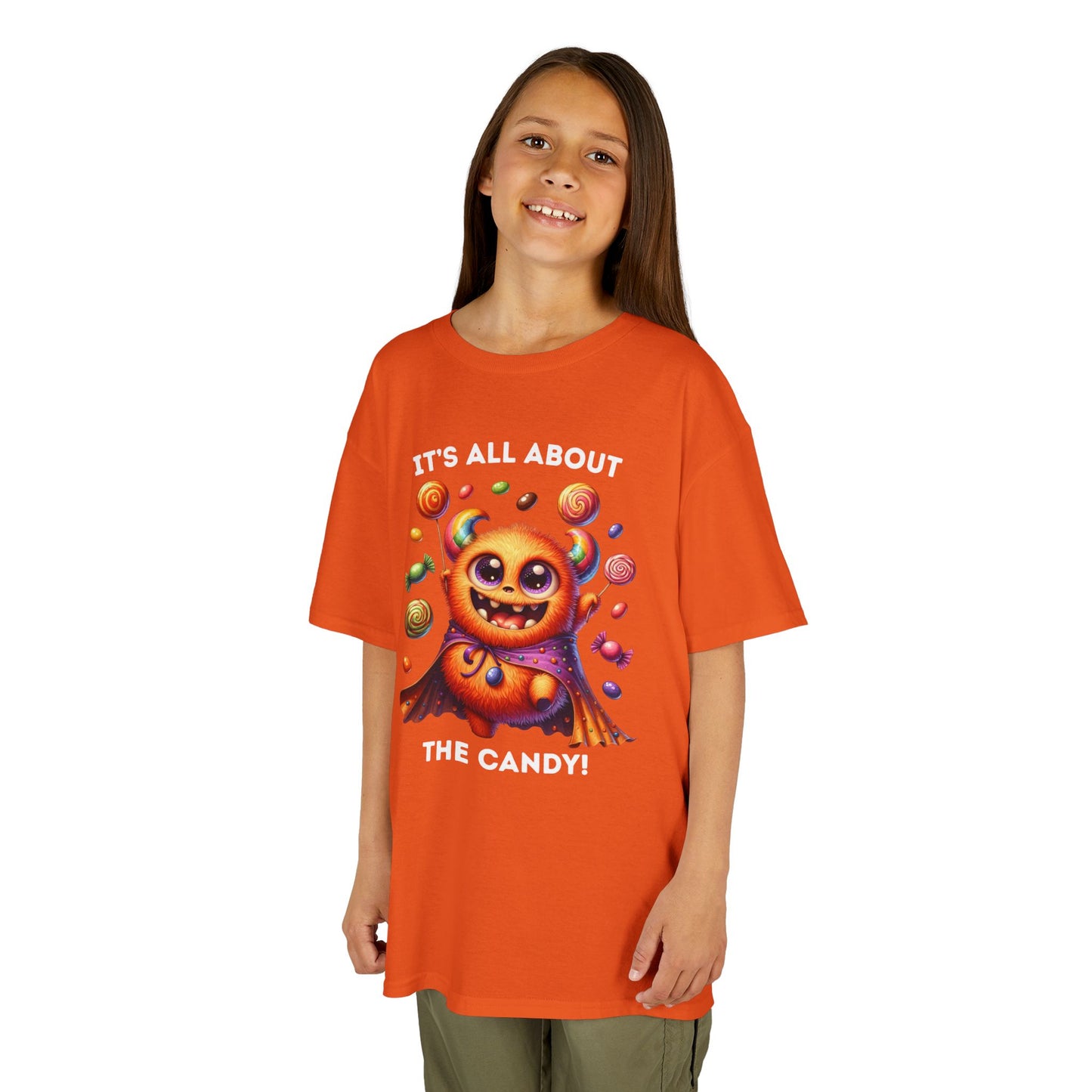 Child Tee - Halloween / Monster - It's all about the Candy! (01a)