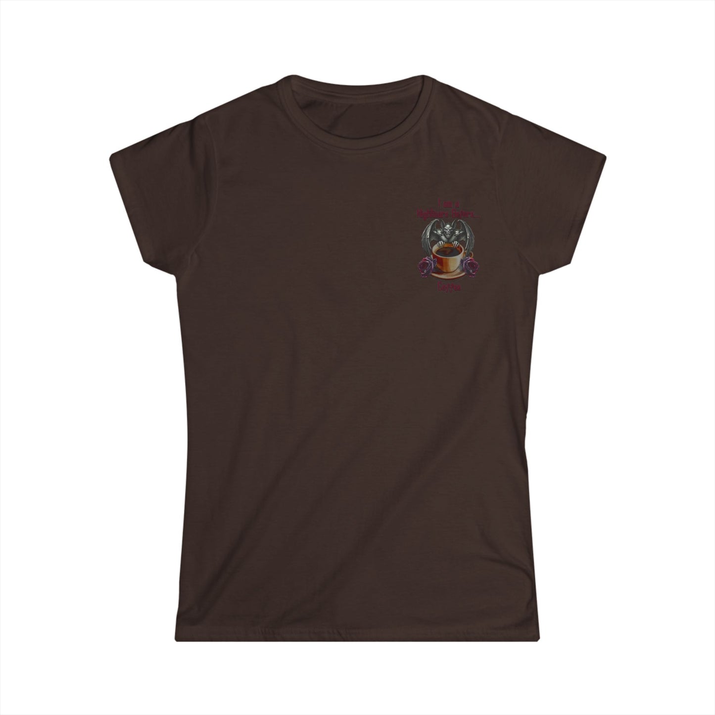 Female T-Shirt - Halloween - Nightmare Before Coffee (1b) Front / Back Printed
