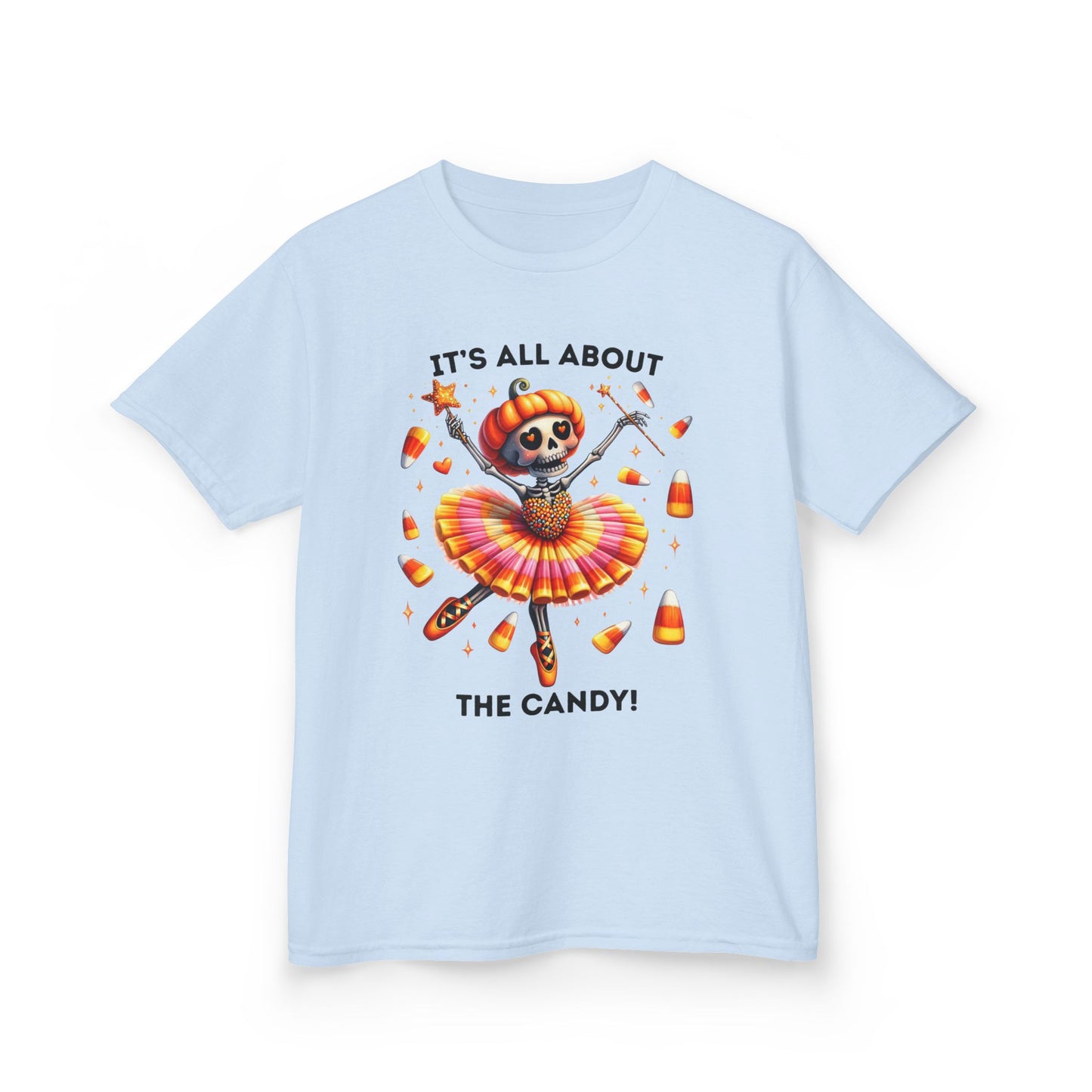 Child Tee - Halloween / Ballet Skeleton - It's all about the Candy! (02a)