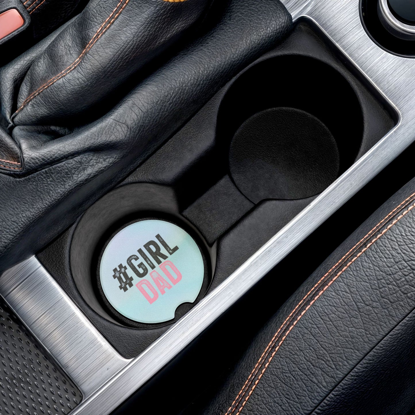 Soapstone Car Coaster - Dad - #girldad (1)