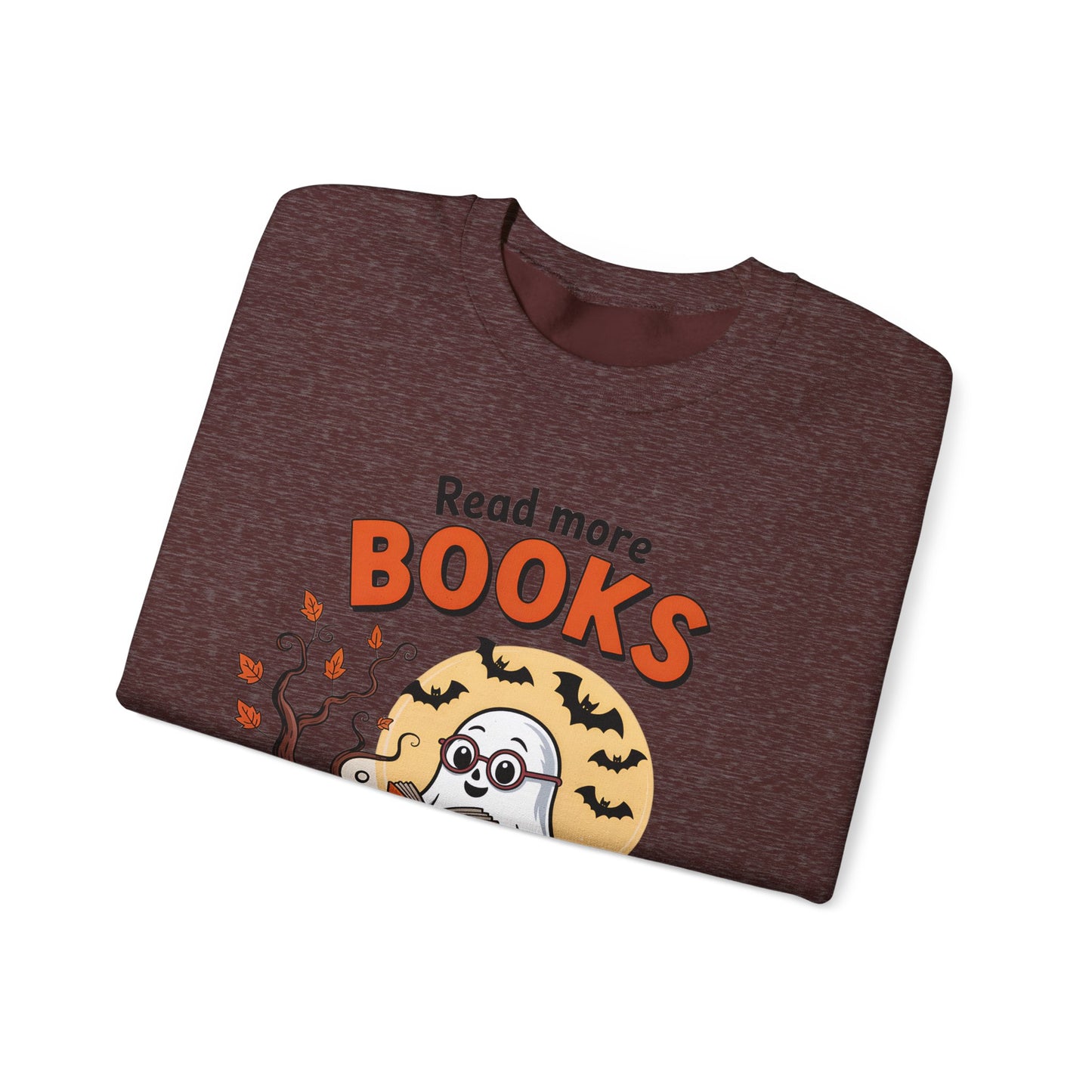 Sweatshirt - Teacher / Halloween - Read More Books (1a)