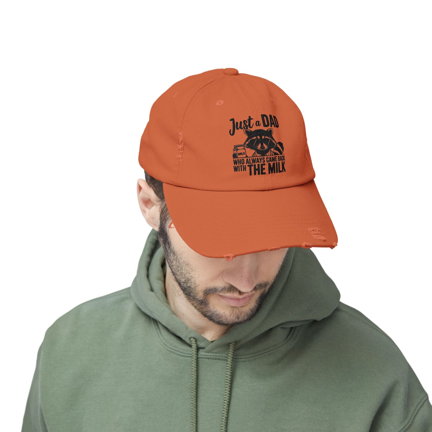 Distressed Cap - Dad / Funny - Just a dad (1)