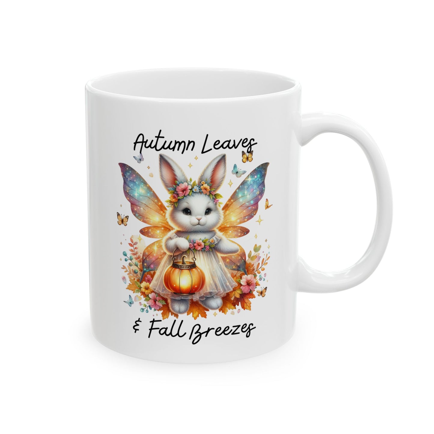 Ceramic Mug - Autumn Leaves & Fall Breezes (01a)