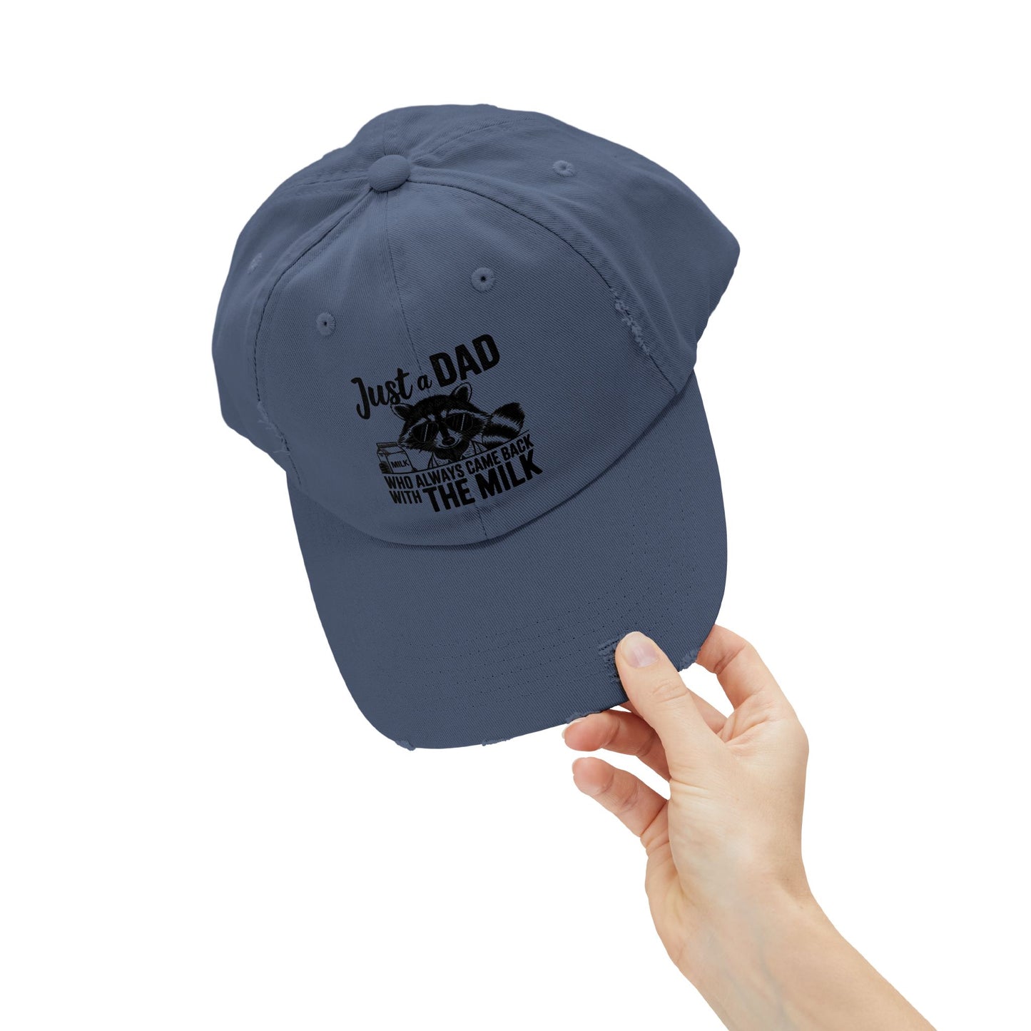 Distressed Cap - Dad / Funny - Just a dad (1)