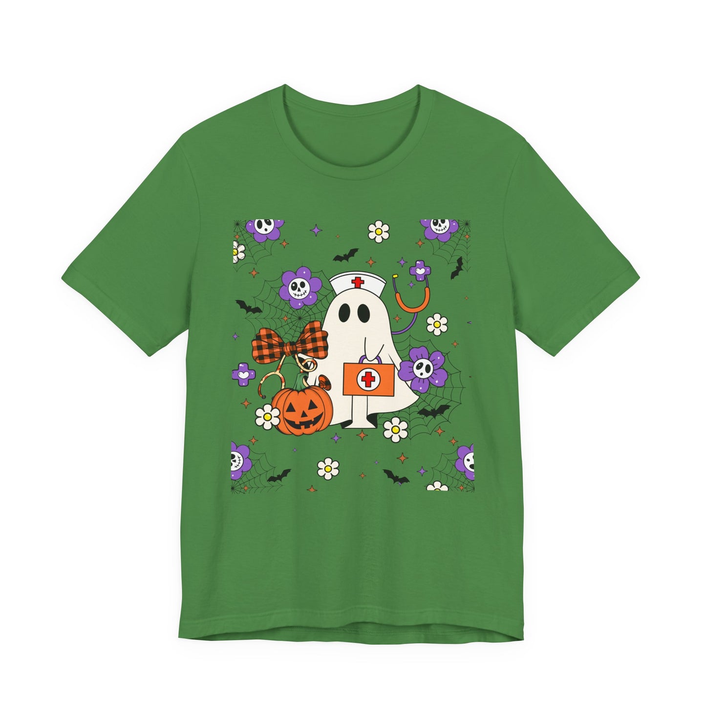 T-Shirt - Medical / Halloween Ghost with Medical Stuff (01a)