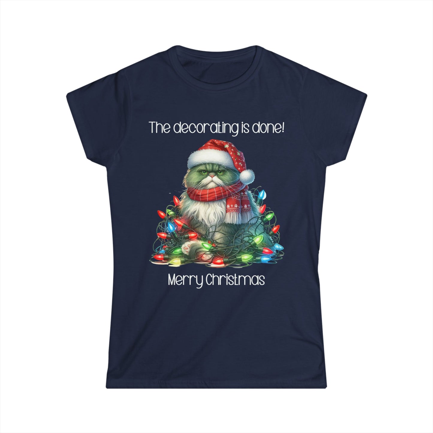 Female T-Shirt - Christmas - Decorating Done (03)