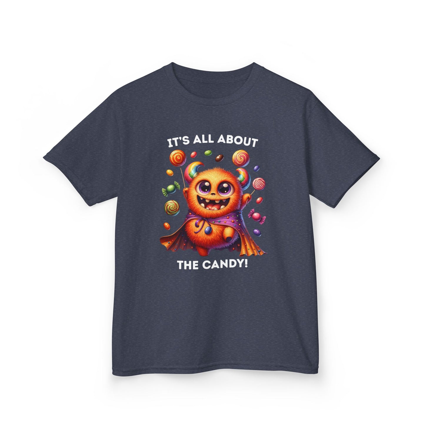 Child Tee - Halloween / Monster - It's all about the Candy! (01a)